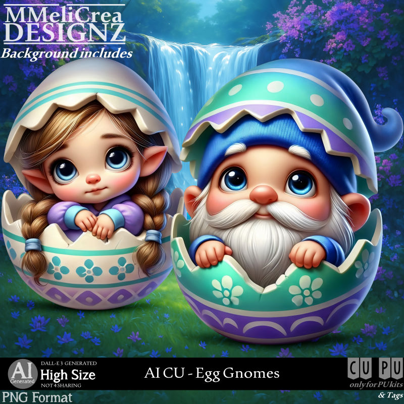 (image for) AI - CU Egg Gnomes (CU4PU/PNG)